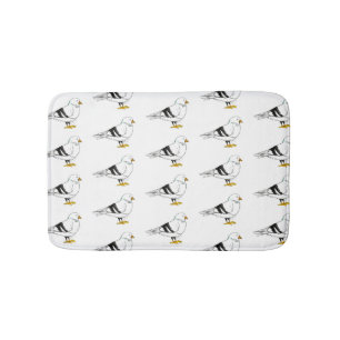 Beach Gull Seagull New York City Pigeon Bird Bath Mat