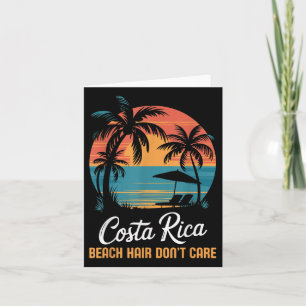 Beach Hair Dont Care Vacation Tropical Pura Vida C Card