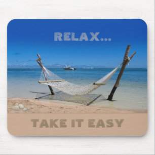 Beach Hammock (customisable)  Mouse Pad