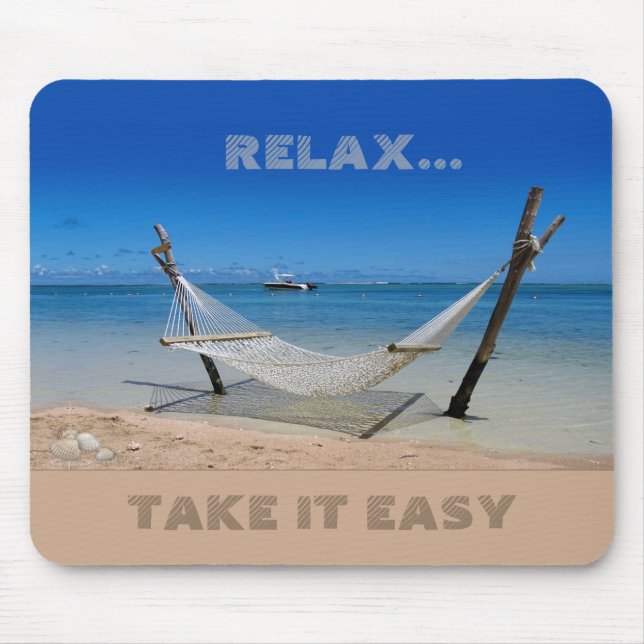 Beach Hammock (customisable)  Mouse Pad (Front)