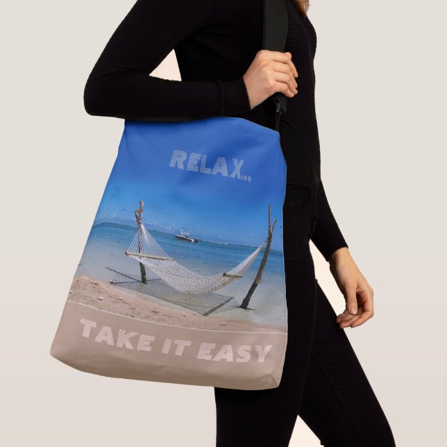 Beach Hammock (customisable) Tote Bag (Close Up)