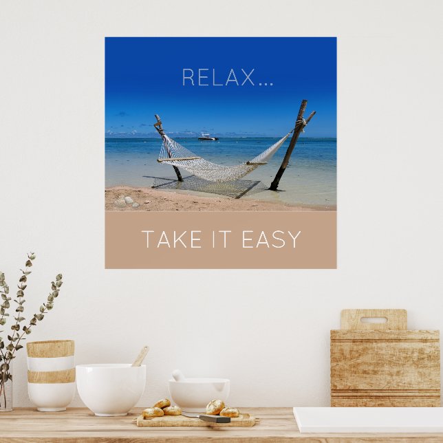 Beach Hammock Poster (Kitchen)