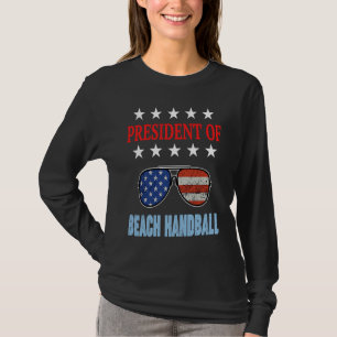 Beach Handball Accessories  USA Flag Beach Saying T-Shirt