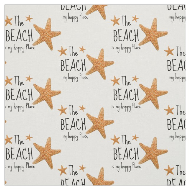 Beach Happy Place Starfish Fabric (Swatch)