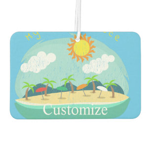 Beach Happy Place Thunder_Cove Car Air Freshener