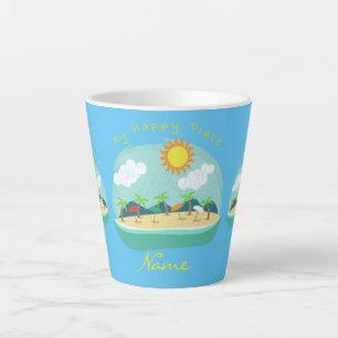 Beach Happy Place Thunder_Cove Latte Mug