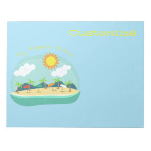 Beach Happy Place Thunder_Cove Notepad