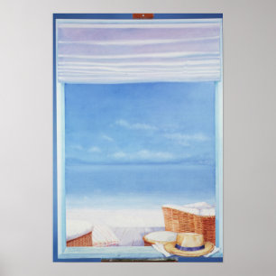 Beach Hat Poster