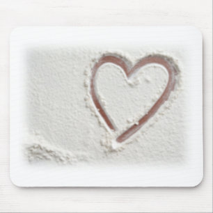 Beach Heart of Sand Mouse Pad