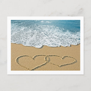 Beach Hearts Postcard
