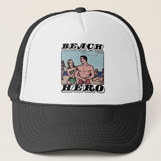 Beach Hero Trucker Hat (Front)
