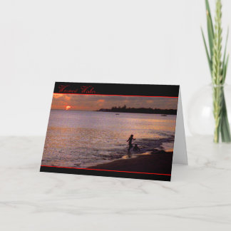 Beach Holiday Card