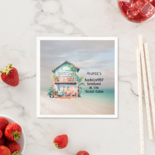 Beach House Bachelorette Party Napkin