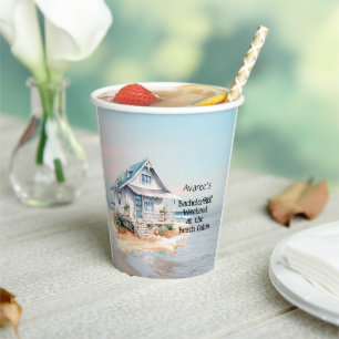 Beach House Bachelorette Party  Paper Cups