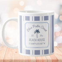 Beach House Blue Stripes Coastal Farmhouse