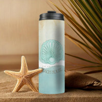 Beach House Clam Shell Aqua Blue ID623