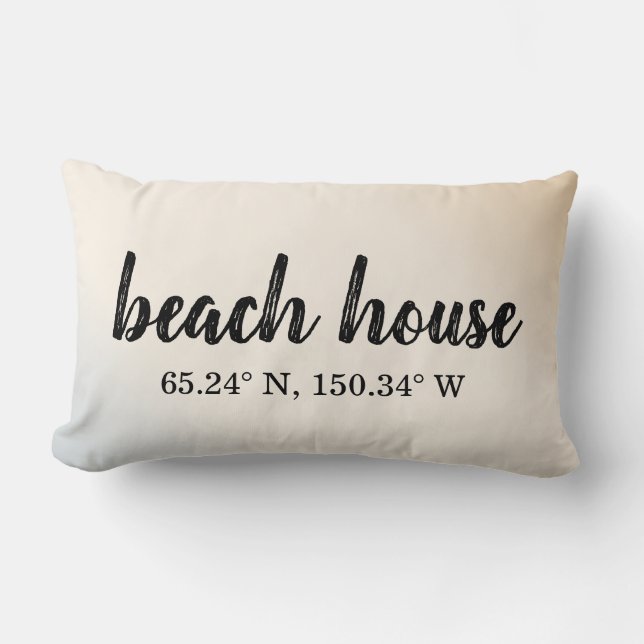 Beach House Custom Coordinates Lumbar Cushion (Front)
