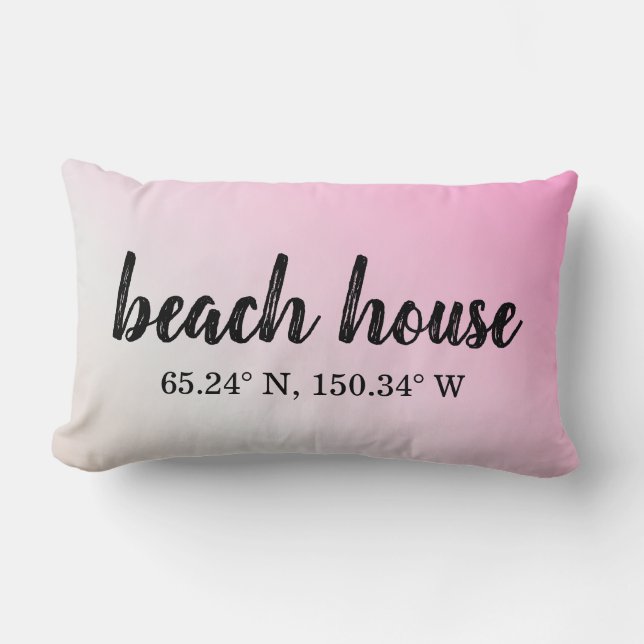 Beach House Custom Coordinates Lumbar Cushion (Front)