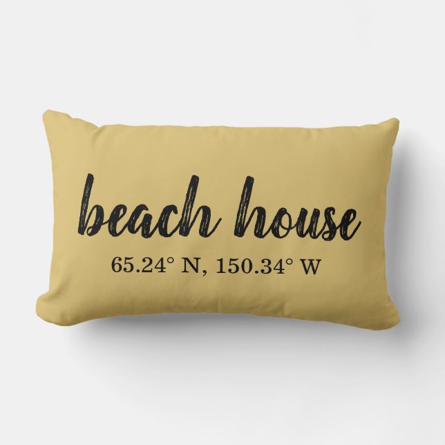 Beach House Custom Coordinates Lumbar Cushion (Front)