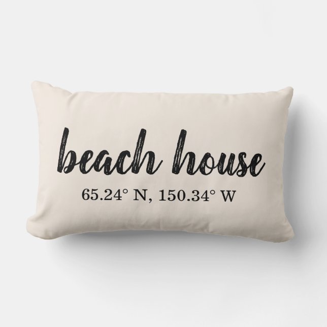 Beach House Custom Coordinates Lumbar Cushion (Front)
