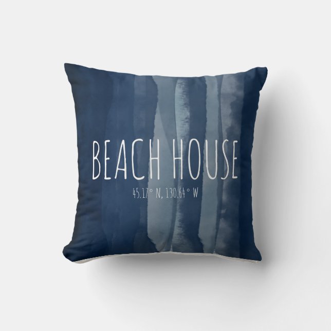 Beach House Custom Coordinates Navy Cushion (Front)