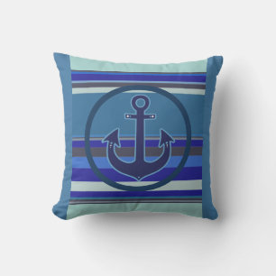 beach house-decor nautical pillow of anchor