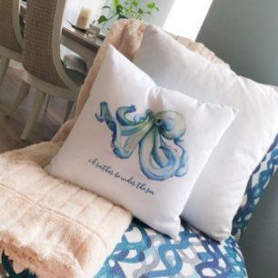 Beach House Decor Ocean Throw Cushion