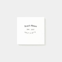 Beach house ets. Date year custom coordinates add