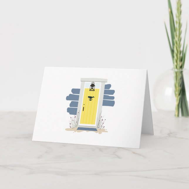 Beach House Front Door Card (Front)