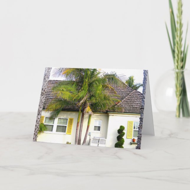 beach house greeting card (Front)