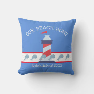 Beach House - Light House Cushion