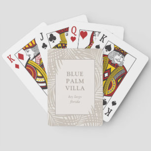 Beach House Name Vacation Rental Personalised Playing Cards
