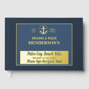 Beach House Nautical Vacation Rental Coral Gold Guest Book