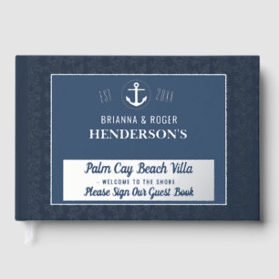 Beach House Nautical Vacation Rental Silver Coral Guest Book