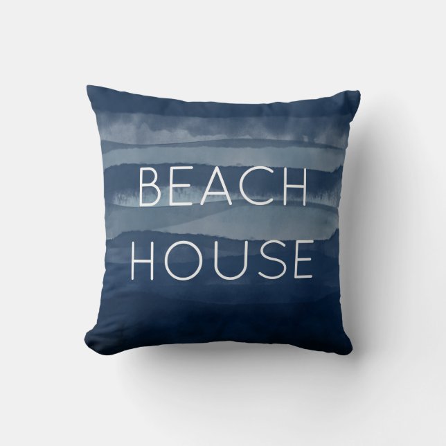 Beach House Navy Cushion (Front)