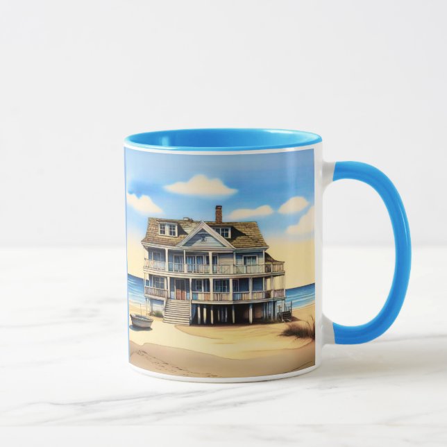 Beach House on the Sand Mug (Right)