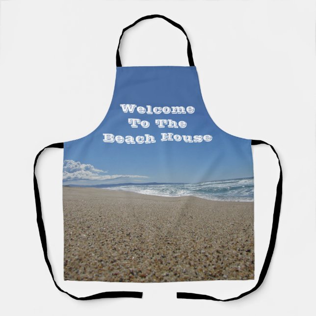 Beach House Pacific Coast Landscape Photo Seaside Apron (Front)