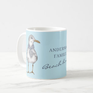 Beach House Personalised  Coffee Mug