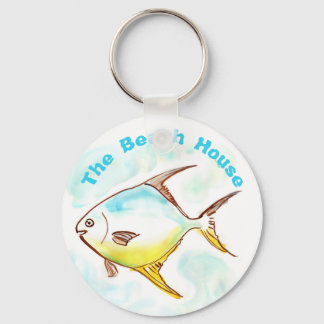 Beach House Pompano Keychain