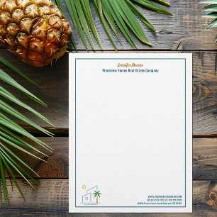 Beach House Real Estate Company Custom Realtor Letterhead