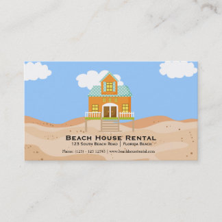 Beach House Rental Business Card