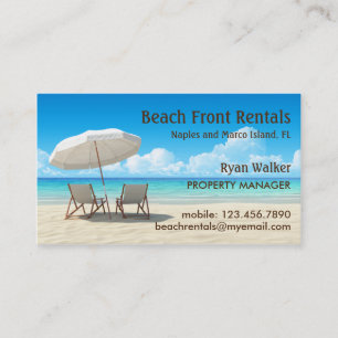 Beach House Rentals Business Card