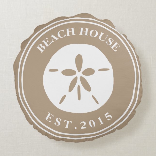 Beach House Round Cushion (Back)