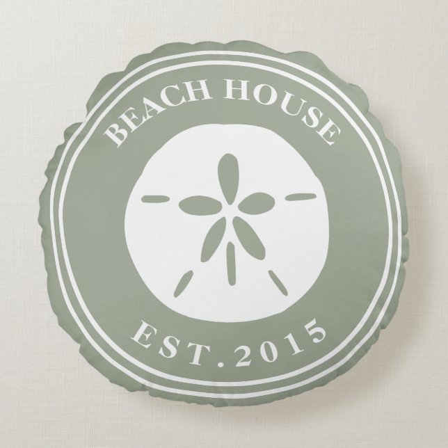 Beach House Round Cushion (Front)