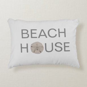 Beach House Sand Dollar Accent Pillow