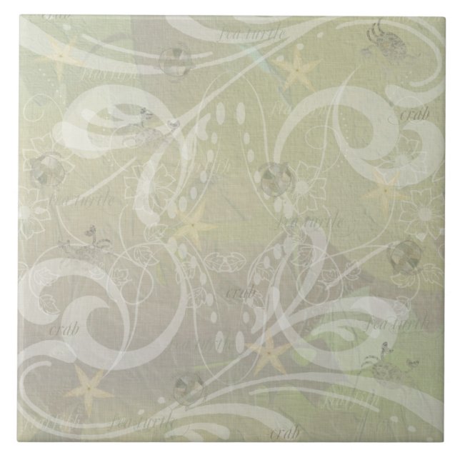 Beach House Sea Tile (Front)