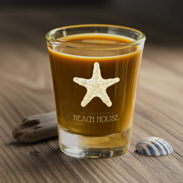 Beach House Starfish Gold ID623 Shot Glass (Creator Uploaded)