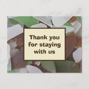Beach House Thank You Vacation Rental Guests Postcard
