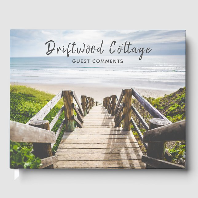 Beach House Vacation Comments Guest Book (Front)