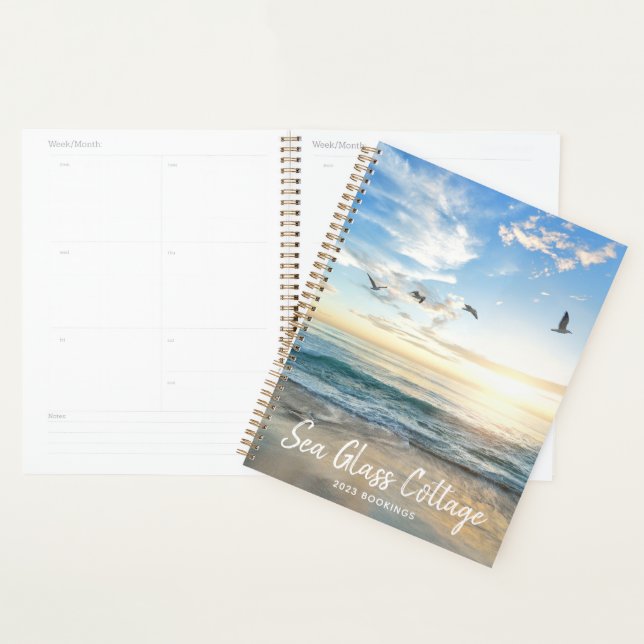 Beach House Vacation Guest Bookings Planner (Display)